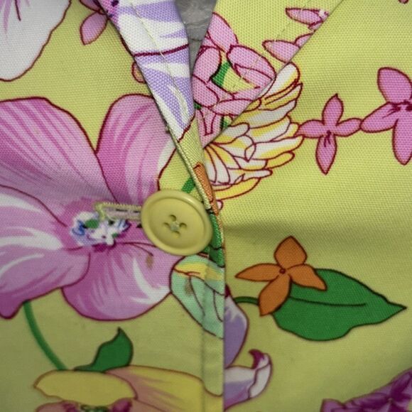 Rafaella Vintage Floral Blazer Size 10 - Picture 7 of 8